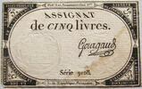 FRANCE 5 LIVRES ASSIGNAT -