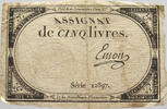 FRANCE 5 LIVRES ASSIGNAT -