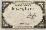 FRANCE 5 LIVRES ASSIGNAT -