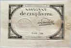 FRANCE 5 LIVRES ASSIGNAT -