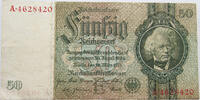 DEUTSCHLAND 50 MARK 1933 SS 13,00 EUR  plus 5,99 EUR verzending