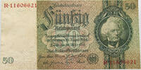 DEUTSCHLAND 50 MARK 1933 SS 19,00 EUR  plus 5,99 EUR verzending