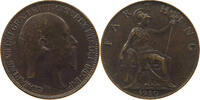 GREAT BRITAIN FARTHING 1910 Edward VII. (1901 - 1910) SS 12,00 EUR  plus 5,99 EUR verzending