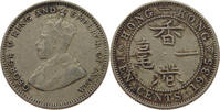 HONG KONG 10 CENTS George V. (1910-1936) -