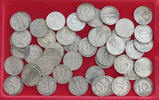10 PFENNIG  DDR COLLECTION LOT GERMANY DDR 10 PFENNIG 46PC 70G DIV