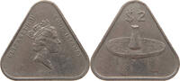 COOK ISLANDS 2 DOLLARS Elizabeth II. (1952-2022) -