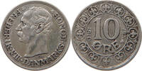 DENMARK 10 ÖRE Frederik VIII. (1906-1912) -