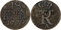 BRANDENBURG PREUSSEN 1/48 TALER Friedrich II. 1740-1786 -