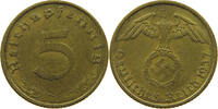 DRITTES REICH 5 REICHSPFENNIG DEZENTRIERT -