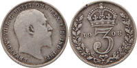 GREAT BRITAIN THREEPENCE Edward VII. (1901 - 1910) -