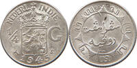 NETHERLANDS EAST INDIES 1/4 GULDEN Wilhelmina 1890-1948 -