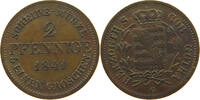 SACHSEN COBURG GOTHA 2 PFENNIG Ernst I. 1826-1844 -