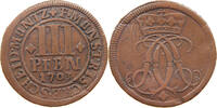 MÜNSTER BISTUM 3 PFENNIG Friedrich Christian von Plettenberg (1688-1706) -