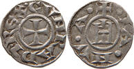 ITALY STATES GENOA GENOVA DENARO GENOVA Republic 1139-1339 IA NV A / CVNRADI REX -