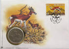 SENEGAL medal WWF 30 YEARS NUMISBRIEF STATIONERY -