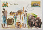 SIERRA LEONE 1/2 CENT NUMISBRIEF STATIONERY -