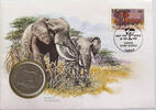 UGANDA MEDAL 30 YEARS OF WWF PROOF NUMISBRIEF STATIONERY -