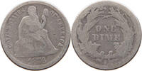 UNITED STATES OF AMERICA DIME SEATED LIBERTY -
