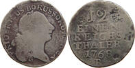 BRANDENBURG PREUSSEN 1/12 TALER Friedrich II. 1740-1786. -
