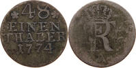 BRANDENBURG PREUSSEN 1/48 TALER Friedrich II. (1740-1786) -