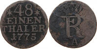 BRANDENBURG PREUSSEN 1/48 TALER Friedrich II. (1740-1786) -