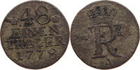 BRANDENBURG PREUSSEN 1/48 TALER Friedrich II. (1740-1786) -
