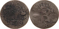 BRANDENBURG PREUSSEN 1/48 TALER Friedrich II. (1740-1786) -