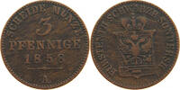 SCHWARZBURG SONDERSHAUSEN 3 PFENNIG -