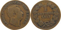 BADEN DURLACH KREUZER Leopold Großherzog (1830-1852) -