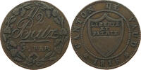 Schweiz Vaud 1/2 Batzen -