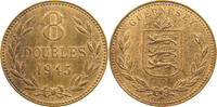 GUERNSEY 8 DOUBLES George VI. (1936-1952) -