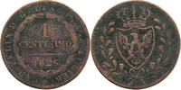 ITALY STATES SARDINIA CENTESIMO Carlo Felice 1821-1831 -