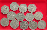 KENYA 5 SHILLINGS COLLECTION LOT KENYA 5 SHILLINGS 13PC 176G -