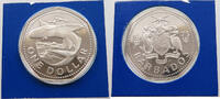 BARBADOS DOLLAR 1975 PROOF 10,00 EUR  plus 5,99 EUR verzending