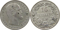 16 SKILLING 1856 DENMARK Frederik VII. 1848-1863. SS