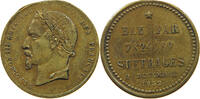 FRANCE MEDAILLE MEDAILLE 1852 NAPOLEON III ELU PAR 7824189 SUFRAGES 2 DECEMBRE 1852 -
