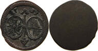 PFENNIG 1733 BRANDENBURG ANSBACH Karl Wilhelm Friedrich 1729-1757 SS