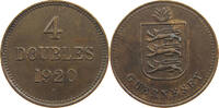 GUERNSEY 4 DOUBLES George V. (1910-1936) -