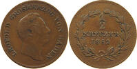 BADEN DURLACH 1/2 KREUZER Leopold 1830-1852 -
