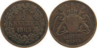 BADEN DURLACH 1/2 KREUZER Friedrich I. Großherzog (1852-1907) -