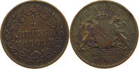 BADEN DURLACH 1/2 KREUZER Friedrich I. Großherzog (1852-1907) -