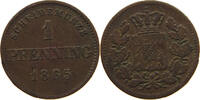 BAYERN PFENNIG Ludwig II. 1864-1886. -