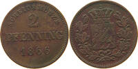 BAYERN 2 PFENNIG Ludwig II. 1864-1886 -