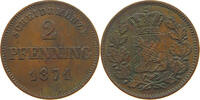 BAYERN 2 PFENNIG Ludwig II. 1864-1886 -