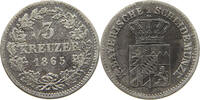 BAYERN 3 KREUZER Ludwig II. (1864-1886) -