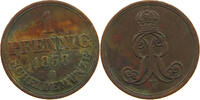 BRAUNSCHWEIG CALENBERG HANNOVER PFENNIG Georg V. 1851-1866. -
