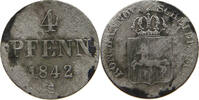 BRAUNSCHWEIG CALENBERG HANNOVER 4 PFENNIG Ernst August 1837-1851 -