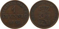 HESSEN DARMSTADT PFENNIG Ludwig III. 1848-1877. -