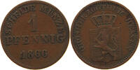 HESSEN DARMSTADT PFENNIG Ludwig III. 1848-1877. -
