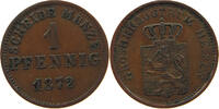 HESSEN DARMSTADT PFENNIG Ludwig III. 1848-1877. -